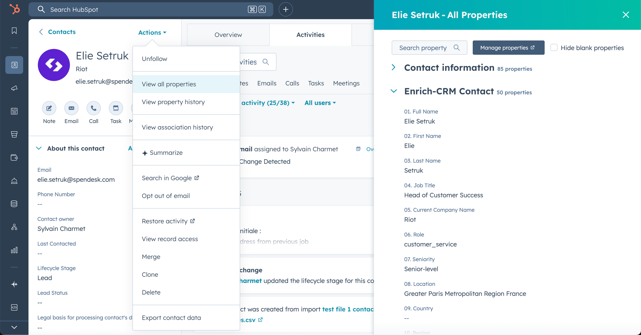 Connect your HubSpot with data enrichment tool